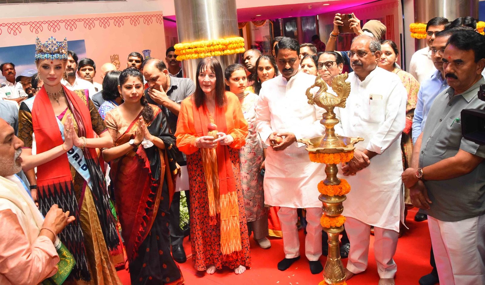 Ceremonial lamp lighting at a client event — from the record of Marks Media Communication